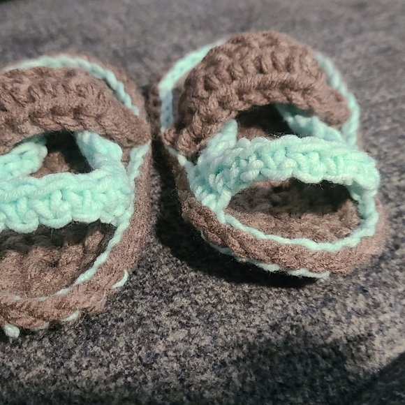 Crochet flip-flops 9-12 months - Picture 5 of 7